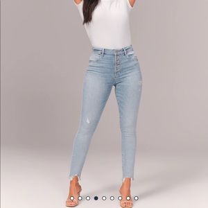 Abercrombie Curve Love high rise skinny jeans